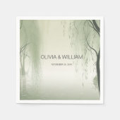 Inspiriert Blütenfeder Serviette (Vorderseite)