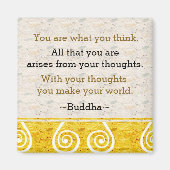 Inspiriert Buddha-Zitat Magnet (Vorne)