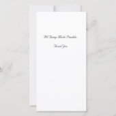 Inspiriert Dankeskarte (Rückseite)