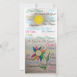 Inspiriert Dankeskarte