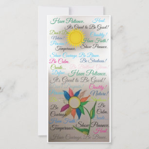 Inspiriert Dankeskarte