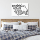 Inspiriert Doodle 6 Leinwanddruck (Insitu (Schlafzimmer))