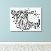 Inspiriert Doodle 6 Leinwanddruck (Insitu (Holzboden))