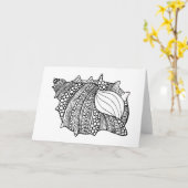 Inspiriert Doodle Karte (Gelbe Blume)