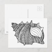 Inspiriert Doodle Postkarte (Vorne/Hinten)