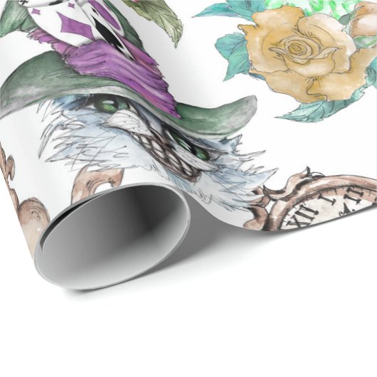 Inspiriert durch Alice im Wunderland Geschenkpapier (Rolleneckpunkt)