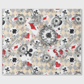 Inspiriert durch Alice im Wunderland Geschenkpapier (Flach)