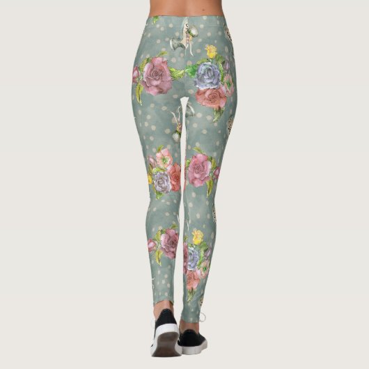 Inspiriert durch Alice im Wunderland Leggings (Rückseite)