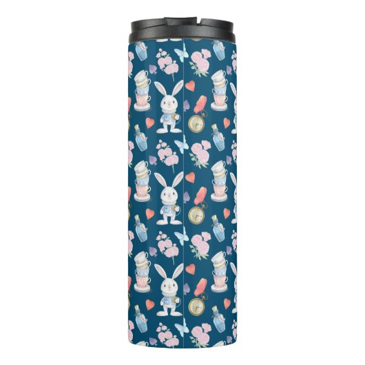 Inspiriert durch Alice im Wunderland Thermischer T Thermosbecher (Rückseite)