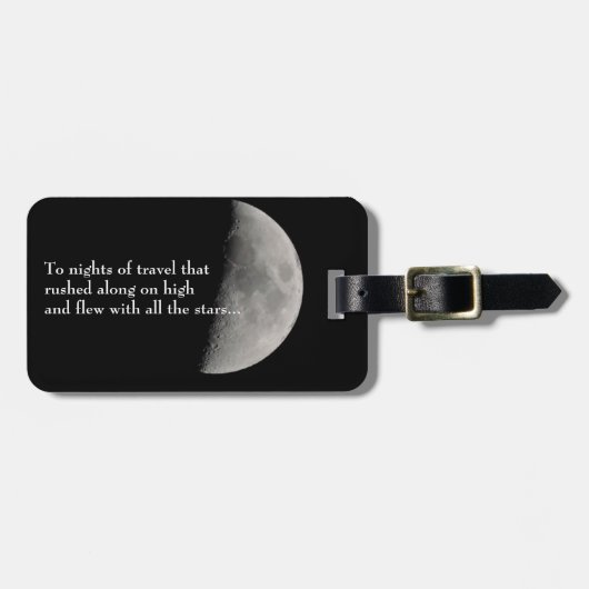 Inspiriert durch den Mond und das Rilke Gepäckanhänger (Vorderseite horizontal)