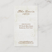 Inspiriert durch einzigartige Geschäfts-Karten Visitenkarte (Rückseite)