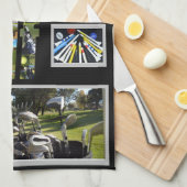 Inspiriert durch Golf, Geschirrtuch (Viertel Falte)