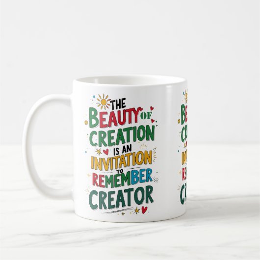 Inspiriert durch Kreation - Glaubensbasiertes Zita Kaffeetasse (Links)