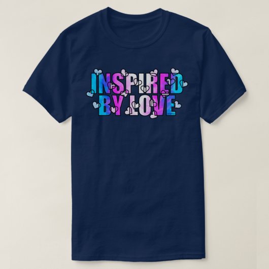 Inspiriert durch Liebe T-Shirt (Design vorne)