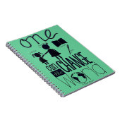 "Inspiriert durch Malala" Notizbuch Notizblock (Rechte Seite)