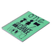 "Inspiriert durch Malala" Notizbuch Notizblock (Linke Seite)