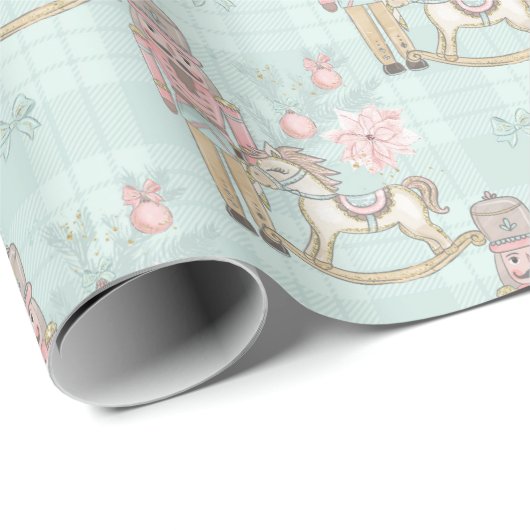 Inspiriert durch Nutcracker Weihnachtswrapping Pap Geschenkpapier (Rolleneckpunkt)