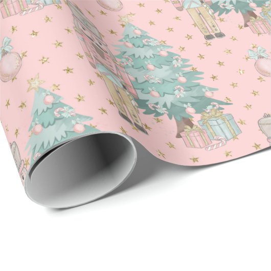 Inspiriert durch Nutcracker Weihnachtswrapping Pap Geschenkpapier (Rolleneckpunkt)