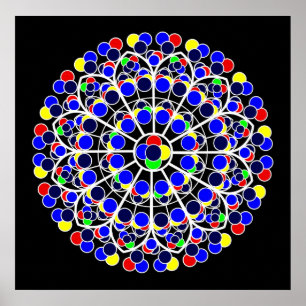 Inspiriert durch South Rose Window, Notre-Dame de  Poster