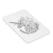 Inspiriert Einhorn Magnet (Rechte Seite)
