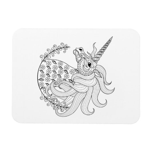 Inspiriert Einhorn Magnet (Horizontal)