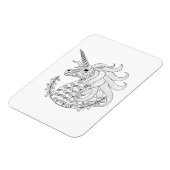 Inspiriert Einhorn Magnet (Linke Seite)