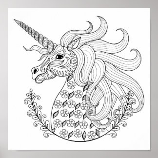 Inspiriert Einhorn Poster