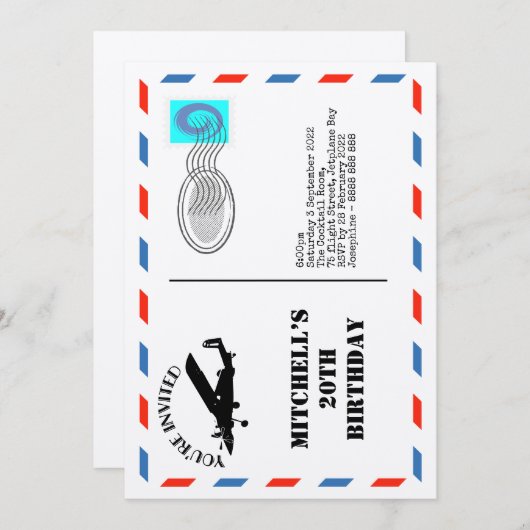 Inspiriert Einladung (Vorne/Hinten)