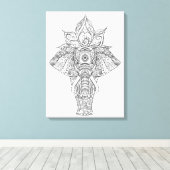 Inspiriert Elefant 11 Leinwanddruck (Insitu (Holzboden))