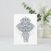 Inspiriert Elefant Postkarte (Stehend Vorderseite)