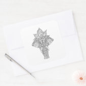 Inspiriert Elefant Quadratischer Aufkleber (Umschlag)