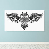 Inspiriert Eule Leinwanddruck (Insitu (Holzboden))