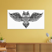 Inspiriert Eule Leinwanddruck (Insitu (Wohnzimmer))