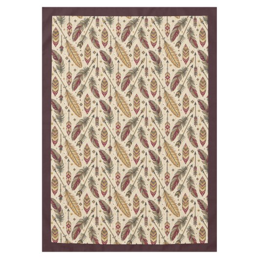 Inspiriert Feder- und Pfeiltisch Tischdecke (Vorderseite)