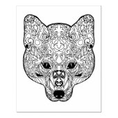 Inspiriert Fox Head Gummistempel (Prägung)