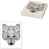 Inspiriert Fox Head Gummistempel (Stempel)