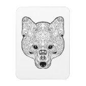 Inspiriert Fox Head Magnet (Vertikal)