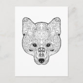 Inspiriert Fox Head Postkarte (Vorderseite)