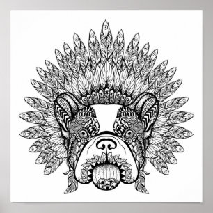 Inspiriert französischer Bulldog-Bonnet im Krieg 2 Poster
