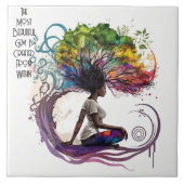 Inspiriert Frauen in Keramik-Tile Fliese (Vorderseite)