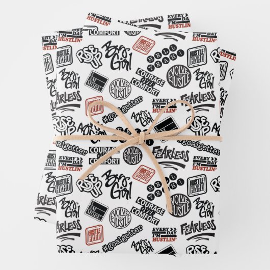 Inspiriert Geschenkpapier Set (Beispiel)