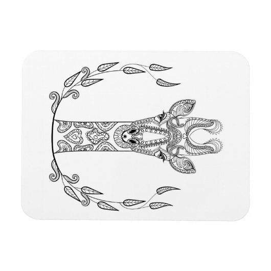 Inspiriert Giraffe Magnet (Horizontal)