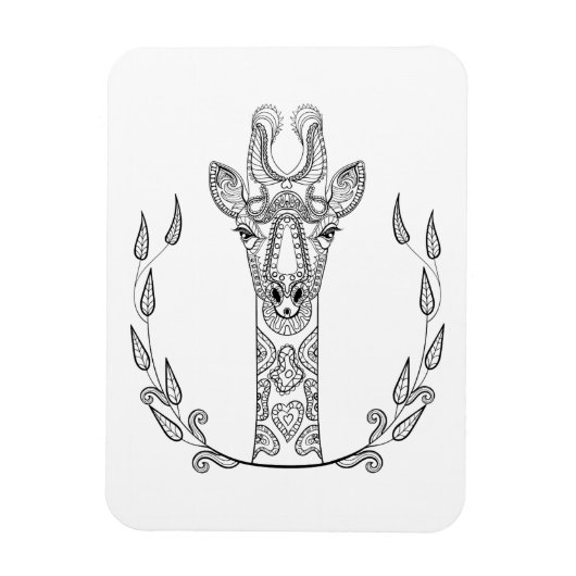 Inspiriert Giraffe Magnet (Vertikal)