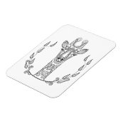 Inspiriert Giraffe Magnet (Linke Seite)