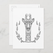 Inspiriert Giraffe Postkarte (Vorne/Hinten)