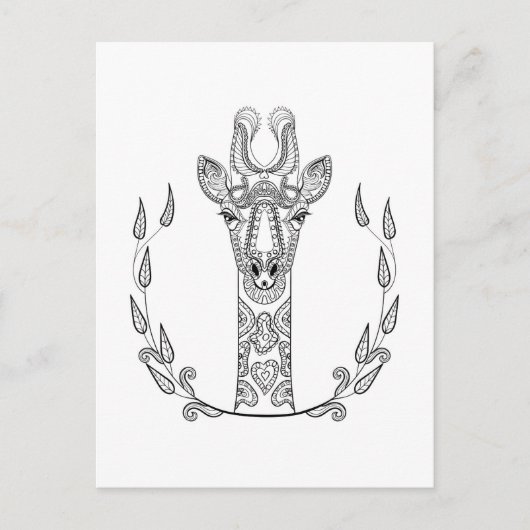 Inspiriert Giraffe Postkarte (Vorderseite)