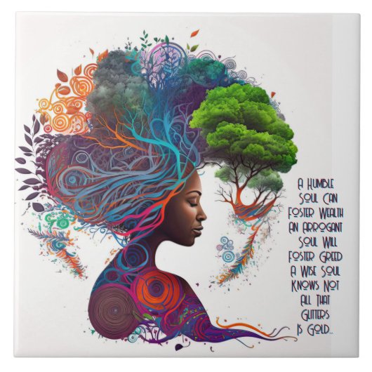 Inspiriert Glitzer für Frauen und Keramik Fliese (Vorderseite)