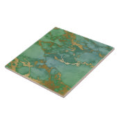 Inspiriert grüne Goldfolie aus Marmor Fliese (Seite)