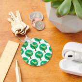 Inspiriert Grüne Vögel und Baummuster Schlüsselanhänger