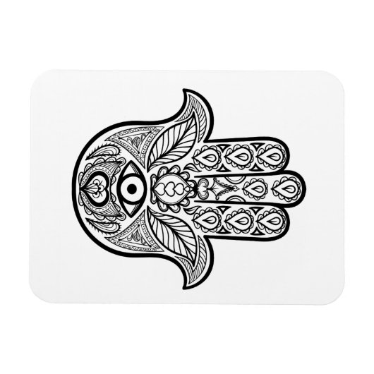 Inspiriert Hamsa Hand Magnet (Horizontal)